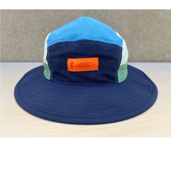 Cotopaxi Navy Bucket Hat with Olive Accent Adventure Hat - Picture 5 of 6